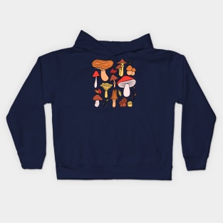 Autumn Mushrooms Kids Hoodie